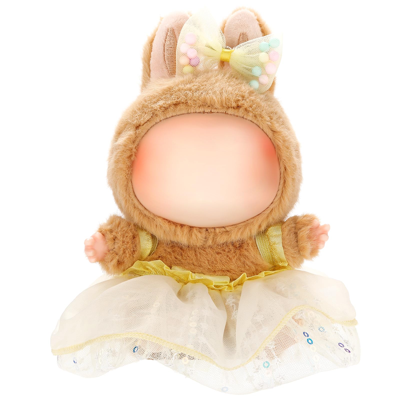 ALTRJO Labubu 17cm doll dress with yellow gauze skirt for stylish play