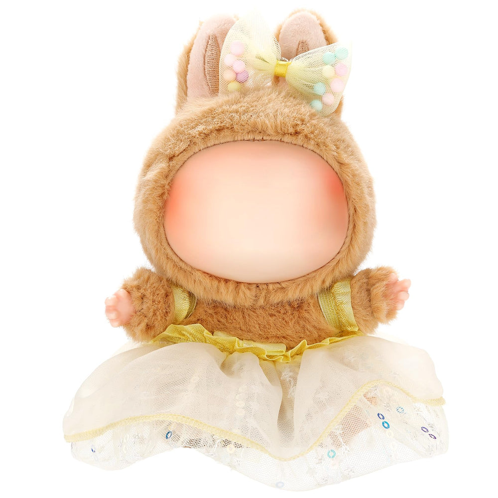 ALTRJO Labubu 17cm doll dress with yellow gauze skirt for stylish play