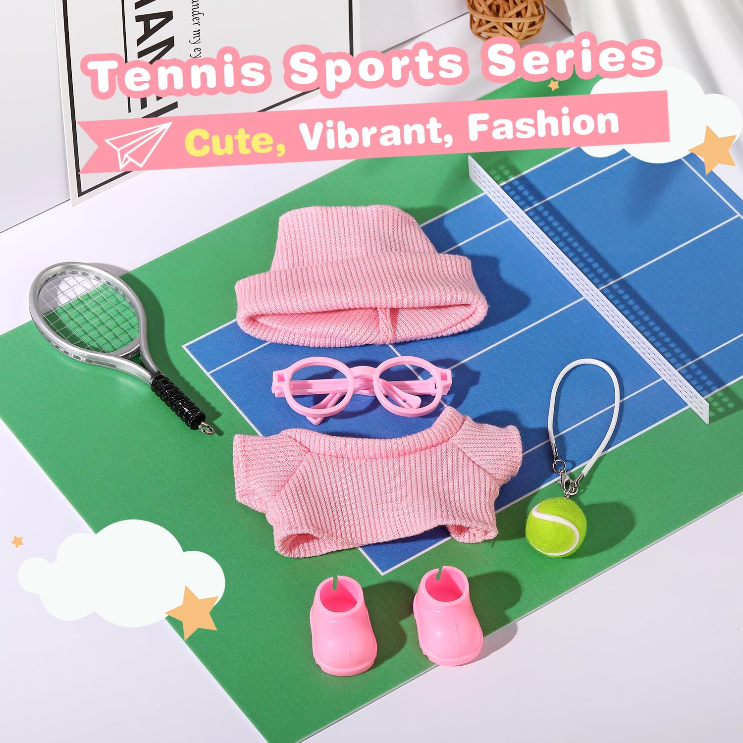 ALTRJO Labubu 17cm tennis top—vibrant piece that completes sporty look