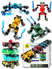 Altuco 4-pack transformable fidget spinner car front view for imaginative play and focus