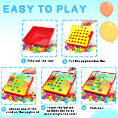 AluAbi Button Art Toys storage tray keeps pieces organized during play
