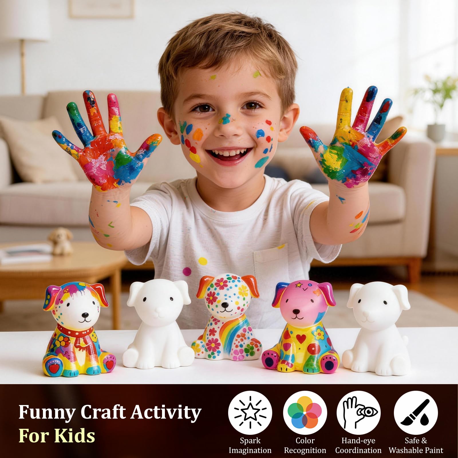 AluAbi color palette and brushes enable vibrant, easy painting for kids