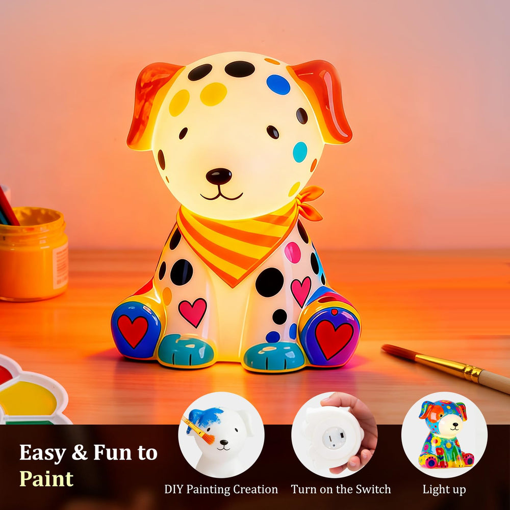 AluAbi gift ready packaging for the dog lamp art kit