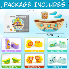 AluAbi Noah's Ark stacking play demonstrating balance and focus
