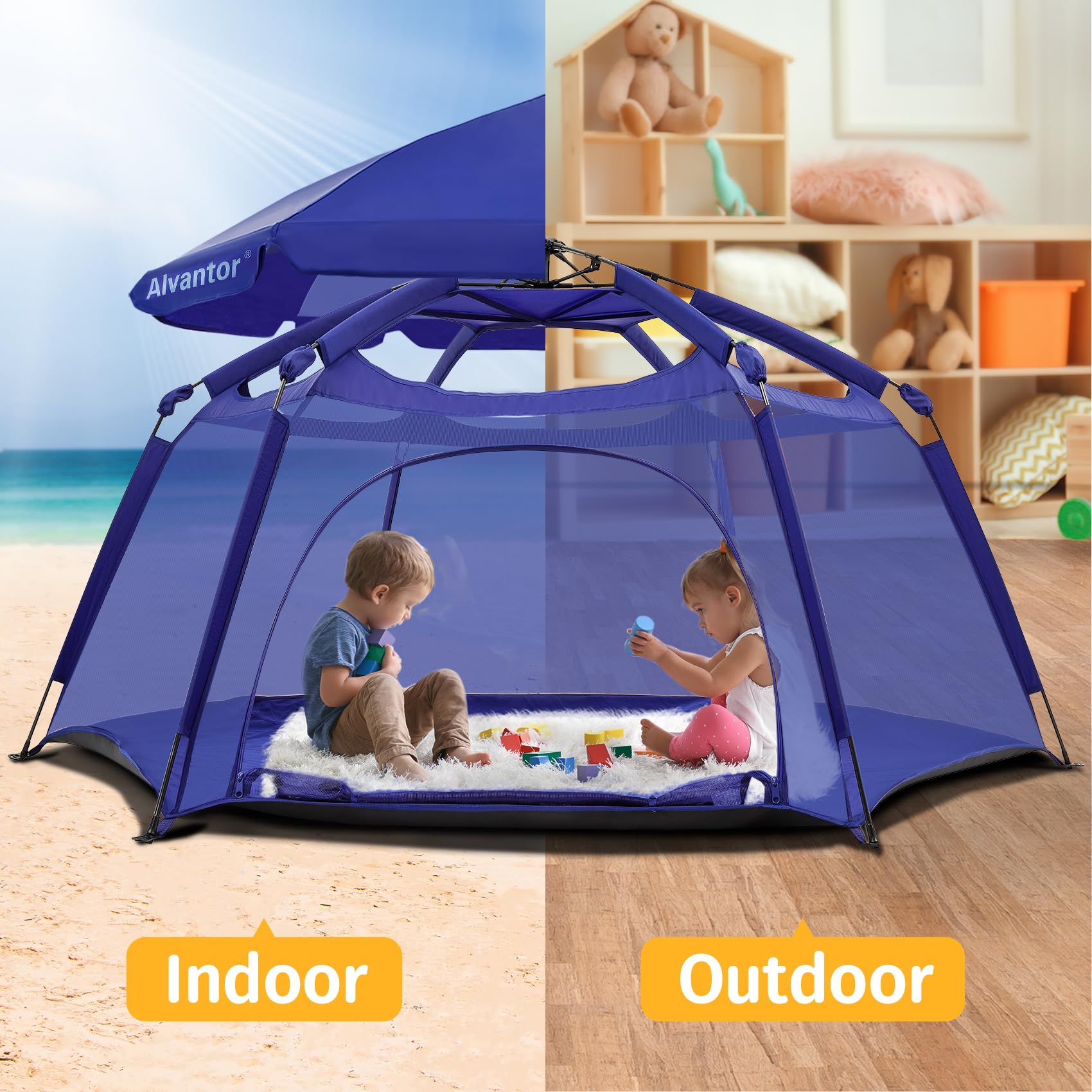 Alvantor hub-frame lightweight design enables effortless transport and setup.