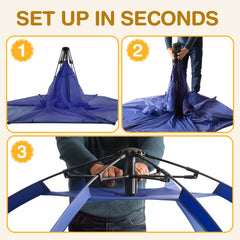 Alvantor playpen protective floor cushions baby from ground elements and makes cleaning easy.