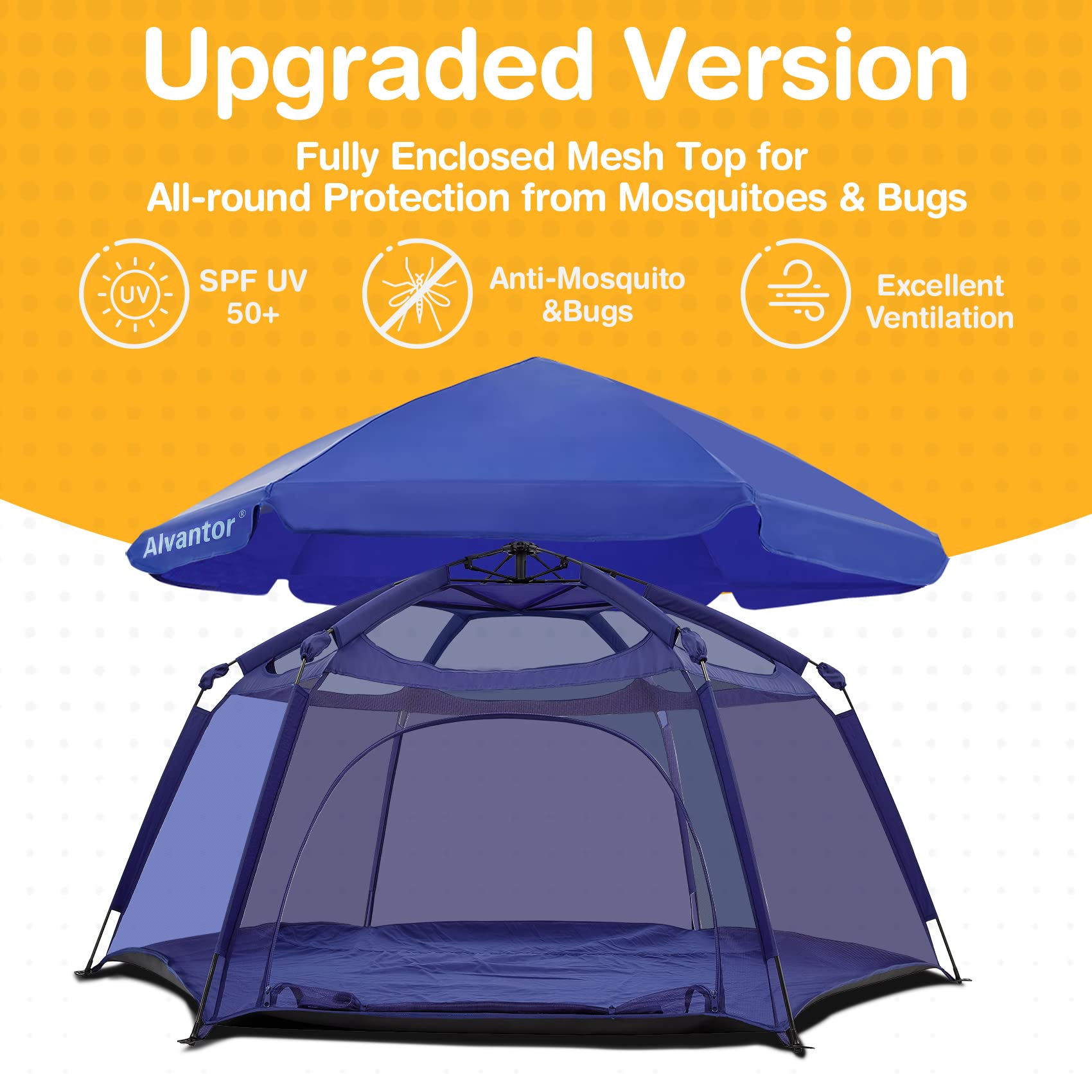 Alvantor playpen safety joints reduce pinch risks during play