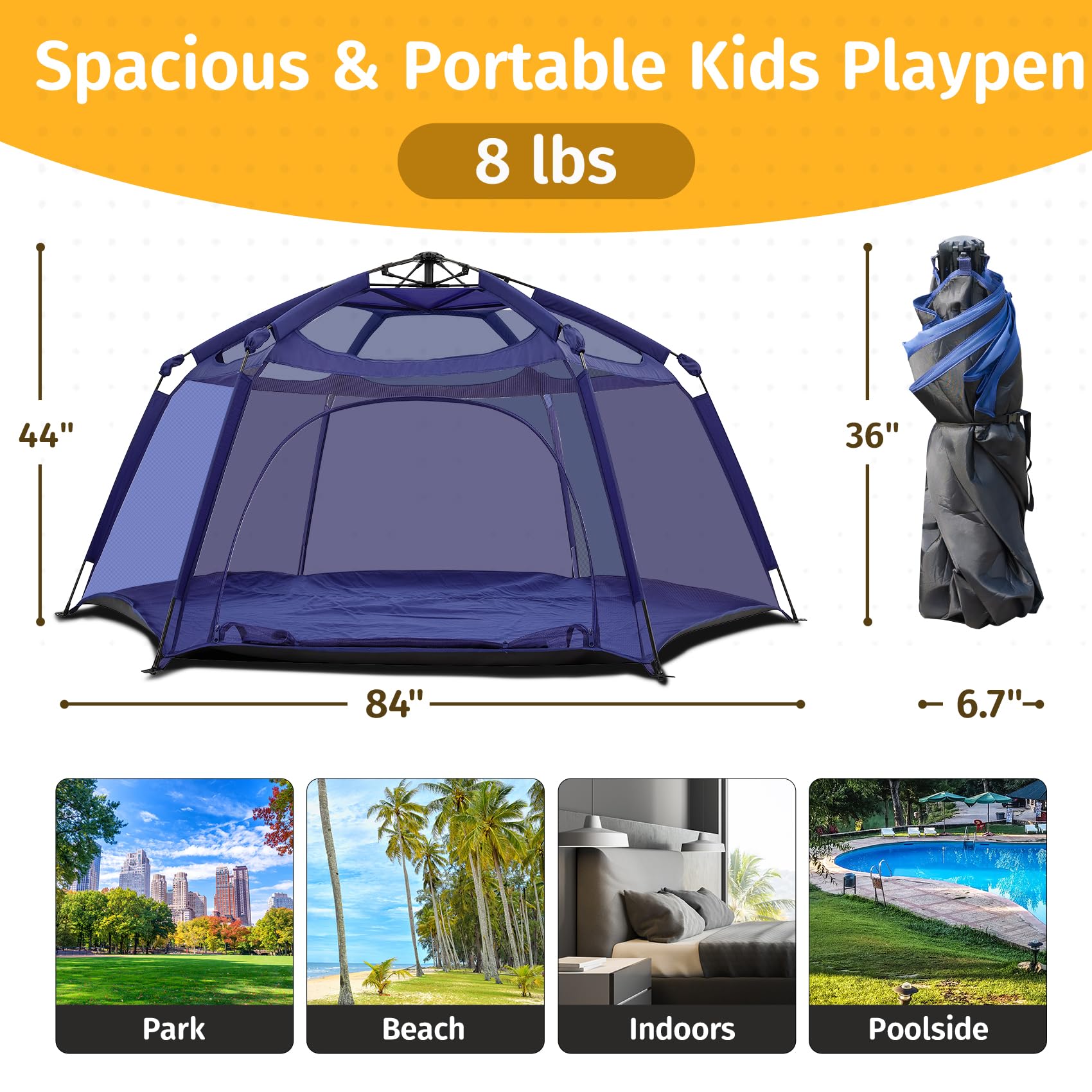 Alvantor playpen UV top cover blocks sun outdoors
