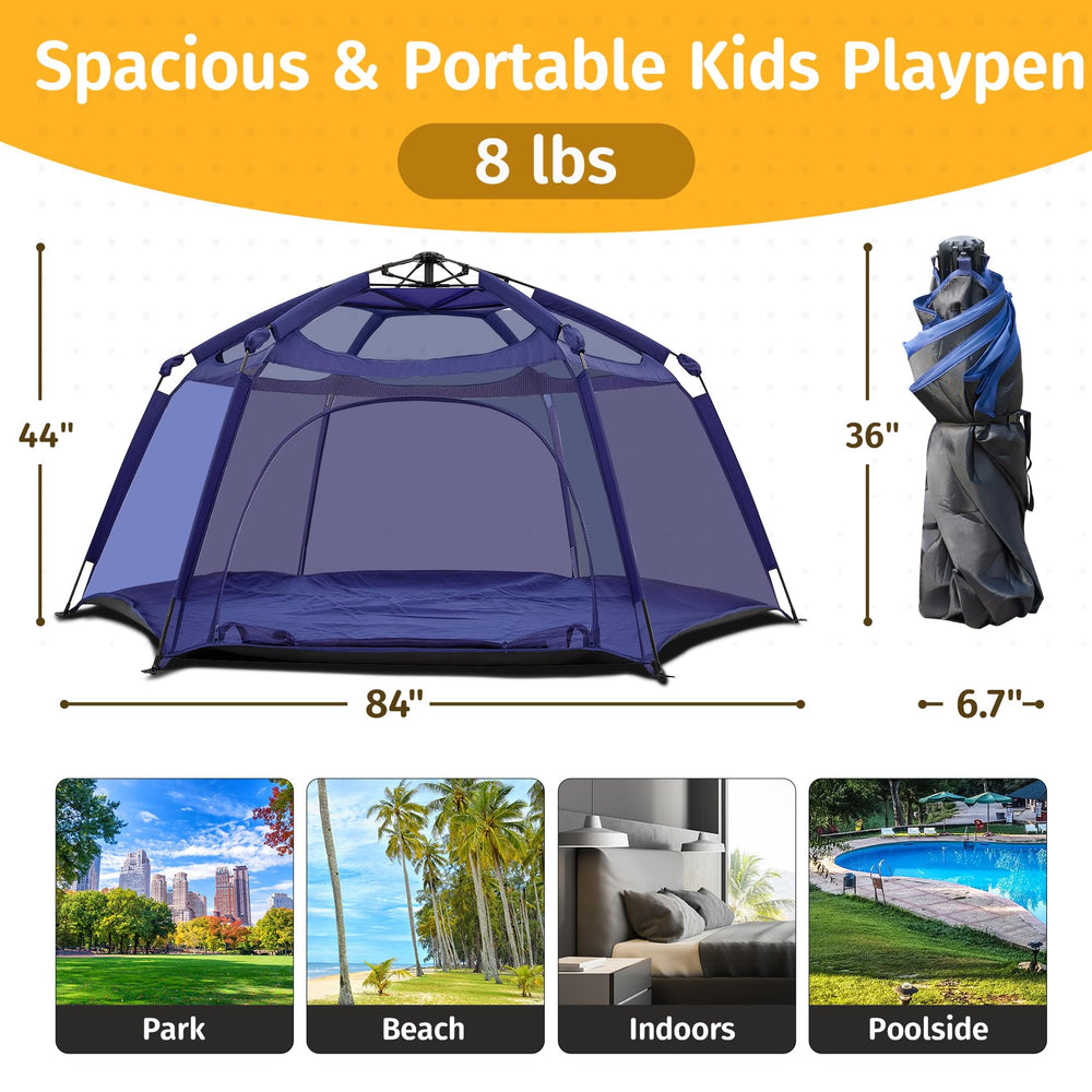 Alvantor playpen UV top cover blocks sun outdoors