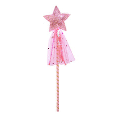 ALVOGIMOR glitter star wand purple for fairy tale play and twirls