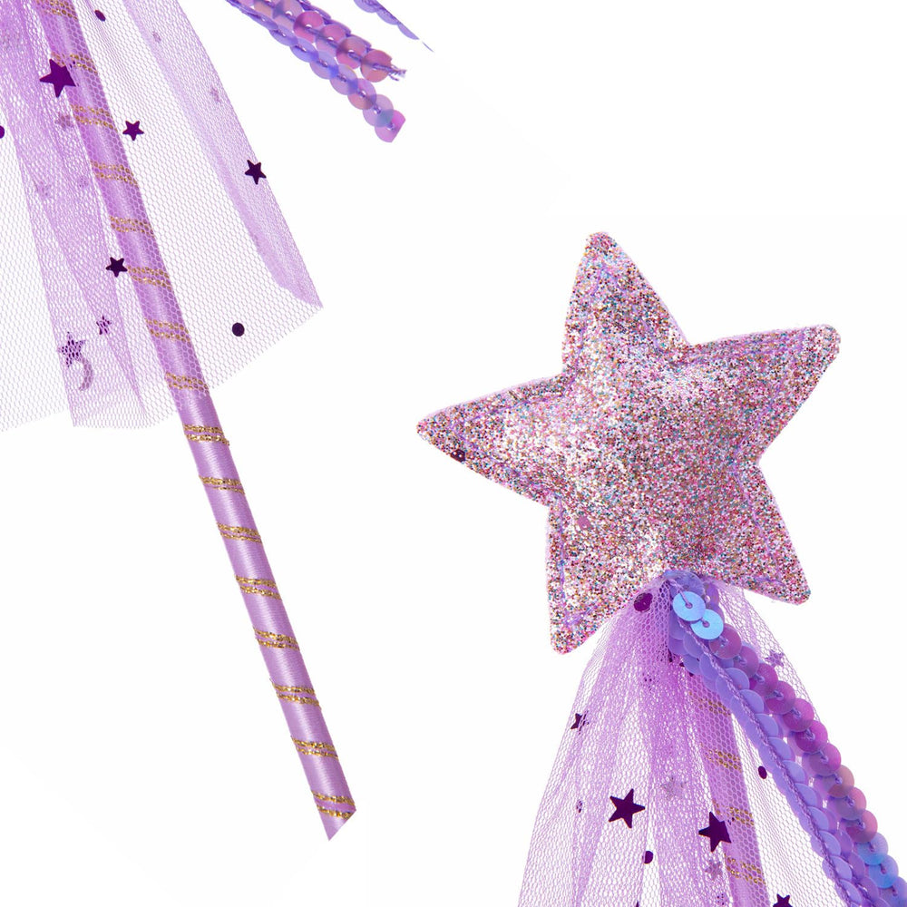 ALVOGIMOR Glitter Star Wand star-top – sparkling centerpiece for pretend play.