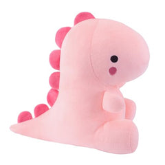 Alwoligag dinosaur being hugged by a child, showcasing cuddle-friendly size.
