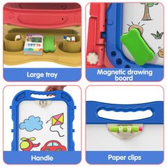 Amagoing Art Easel with double-sided chalkboard and whiteboard surfaces.