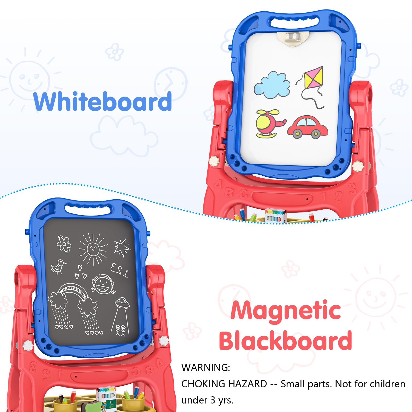 Amagoing Art Easel suitable for indoor and outdoor play.