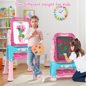 Amagoing Easel demonstrates 360-degree rotation for versatile drawing angles.