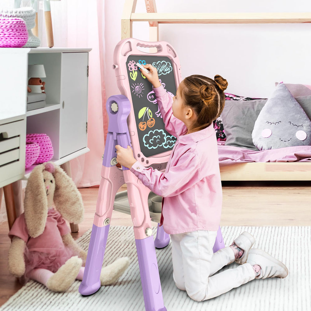 Amagoing easel 360-rotate feature lets you paint from any angle.