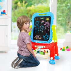 Amagoing easel folds flat for easy storage and quick cleanup