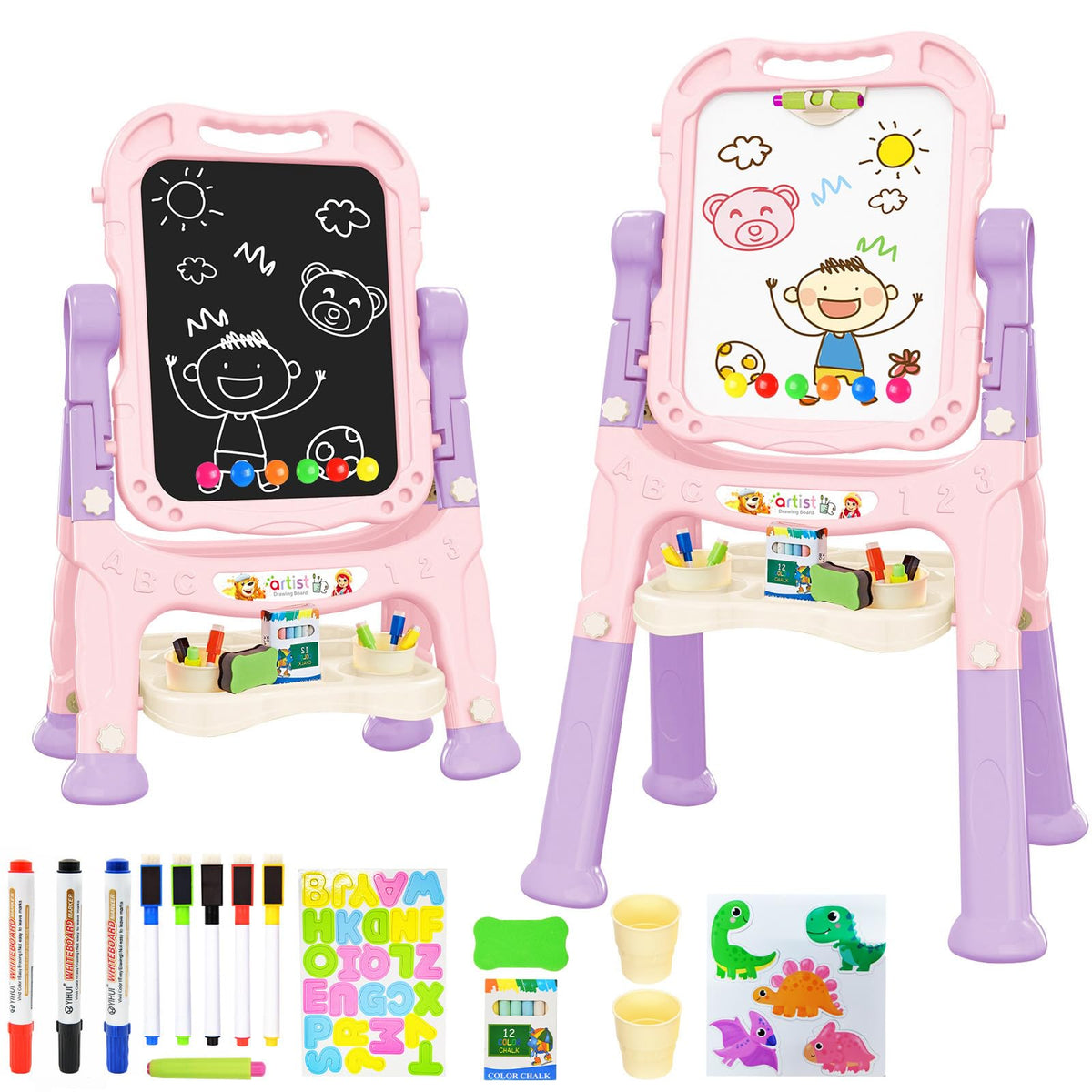 Amagoing kids easel with adjustable height supports growing artists at home