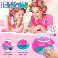 Amagoing nail dryer speeding up kid-friendly spa time