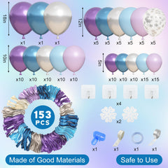 Amandir 12in blue purple pearlescent balloons add vibrant accents to any setup