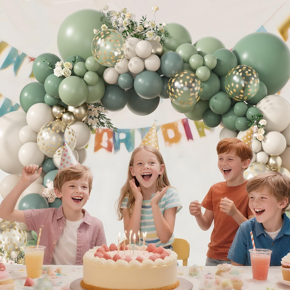 Amandir 173Pcs cream balloons pairing with white sand for cohesive arch decor