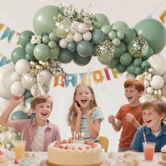Amandir 173Pcs cream balloons pairing with white sand for cohesive arch decor