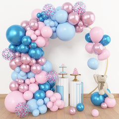 Amandir 18-inch pastel blue balloon for elegant gender reveal layouts.