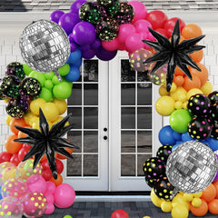 Amandir assembled rainbow arch backdrop offers a versatile party focal point.