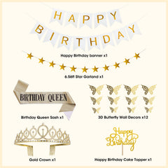 Amandir birthday queen sash enhances royal vibes for the celebration.
