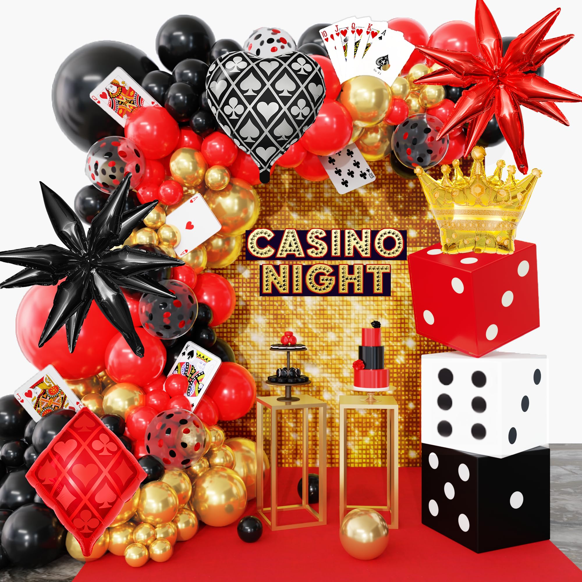 AMANDIR dice favor boxes for casino night decor and table centers