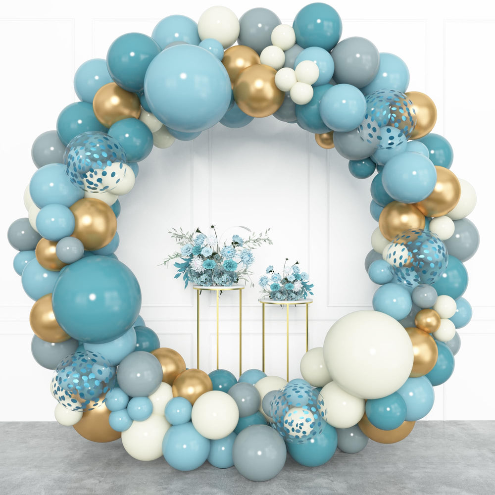 Amandir 10-inch dusty blue balloons perfect for garland accents.