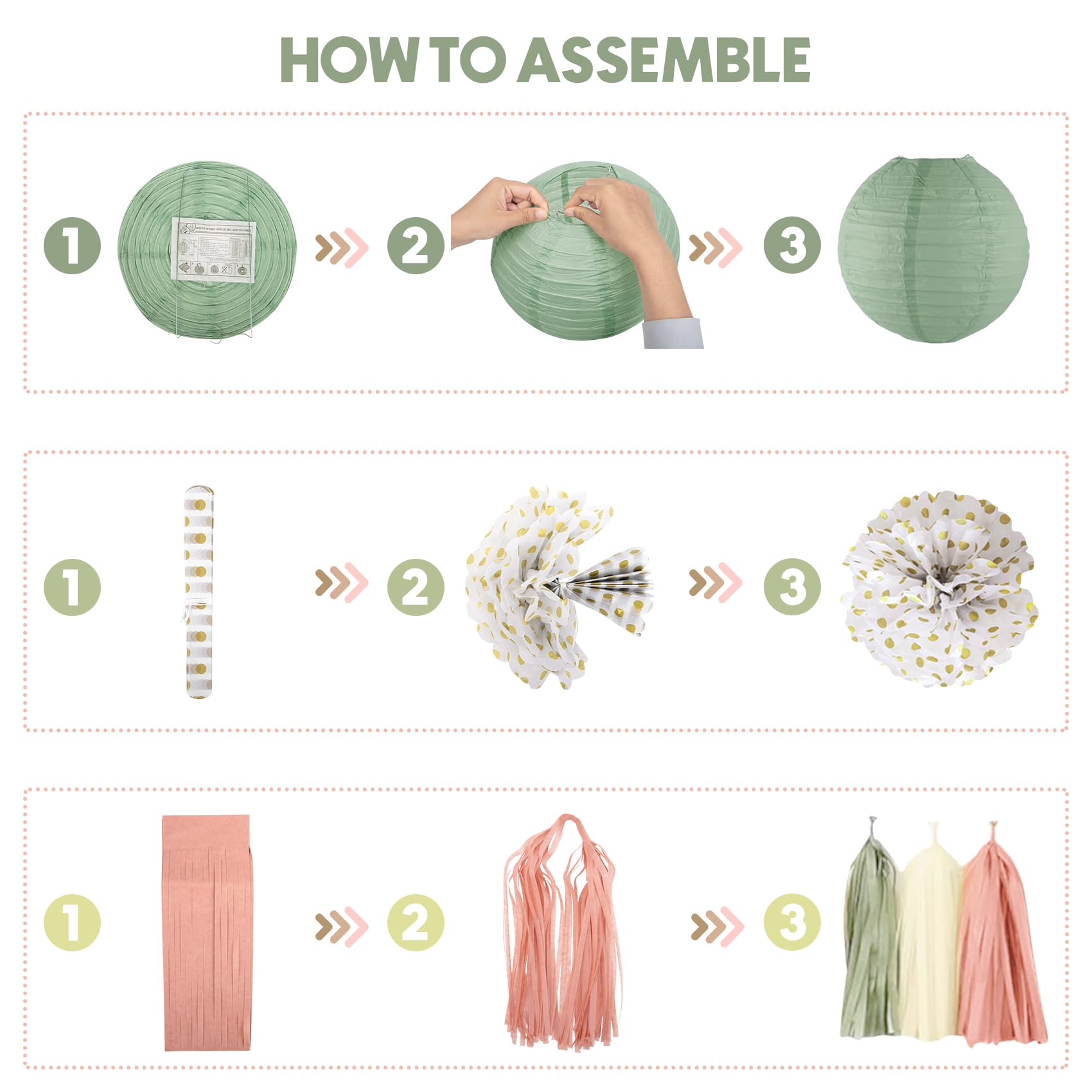 Amandir dusty pink paper flowers: charming blooms for photos and venue.