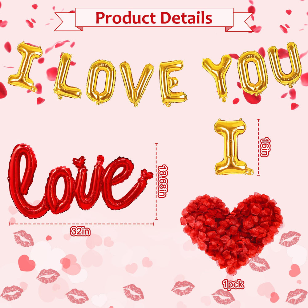 Amandir foil red heart balloons 18in elevating celebrations with vibrant romance