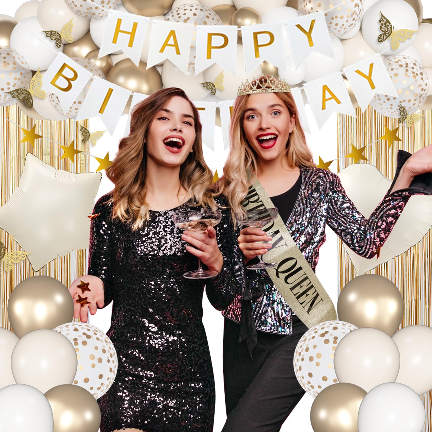 Amandir happy birthday banner signals the festive occasion with style.