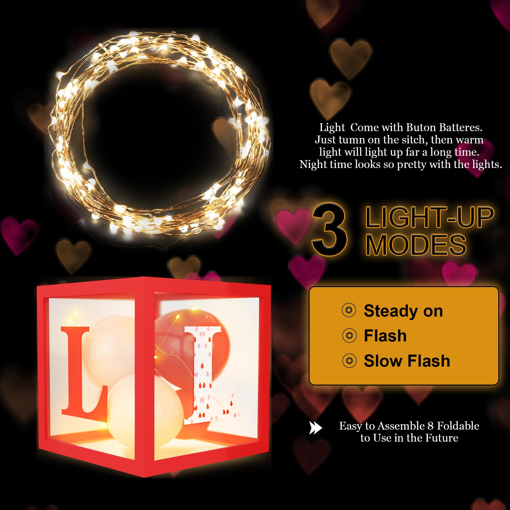Amandir letters A-Z and Love decorate signage for personalized messages