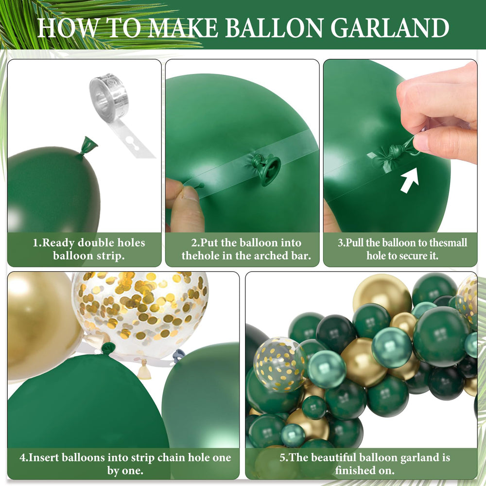 Amandir metallic gold confetti balloons add luxe accents for celebrations.