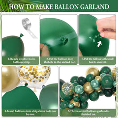 Amandir metallic gold confetti balloons add luxe accents for celebrations.