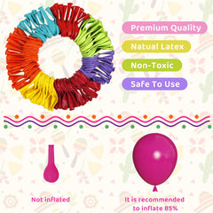 Amandir completed fiesta balloon arch creates party backdrop