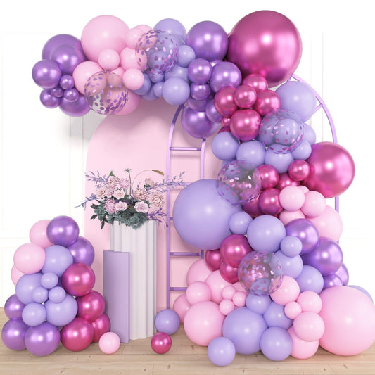 Amandir 18-inch pink balloons forming a bold arch for festive photos