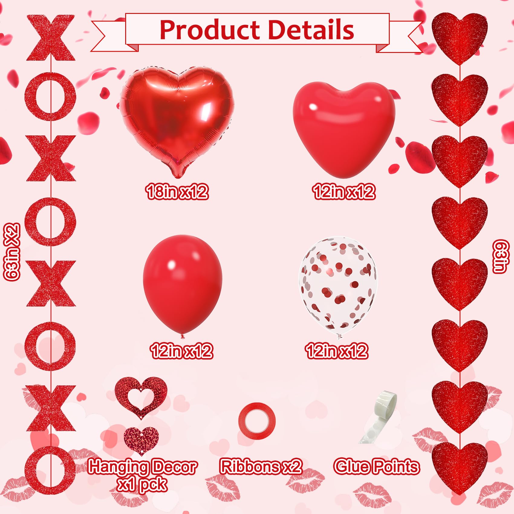 Amandir red foil love balloon ideal for proposals and anniversaries