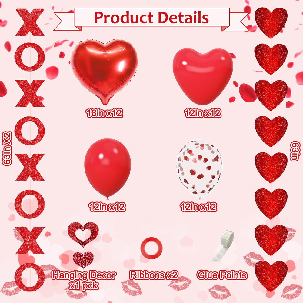 Amandir red foil love balloon ideal for proposals and anniversaries