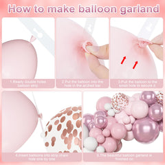 Amandir rose-gold confetti balloons add festive sparkle
