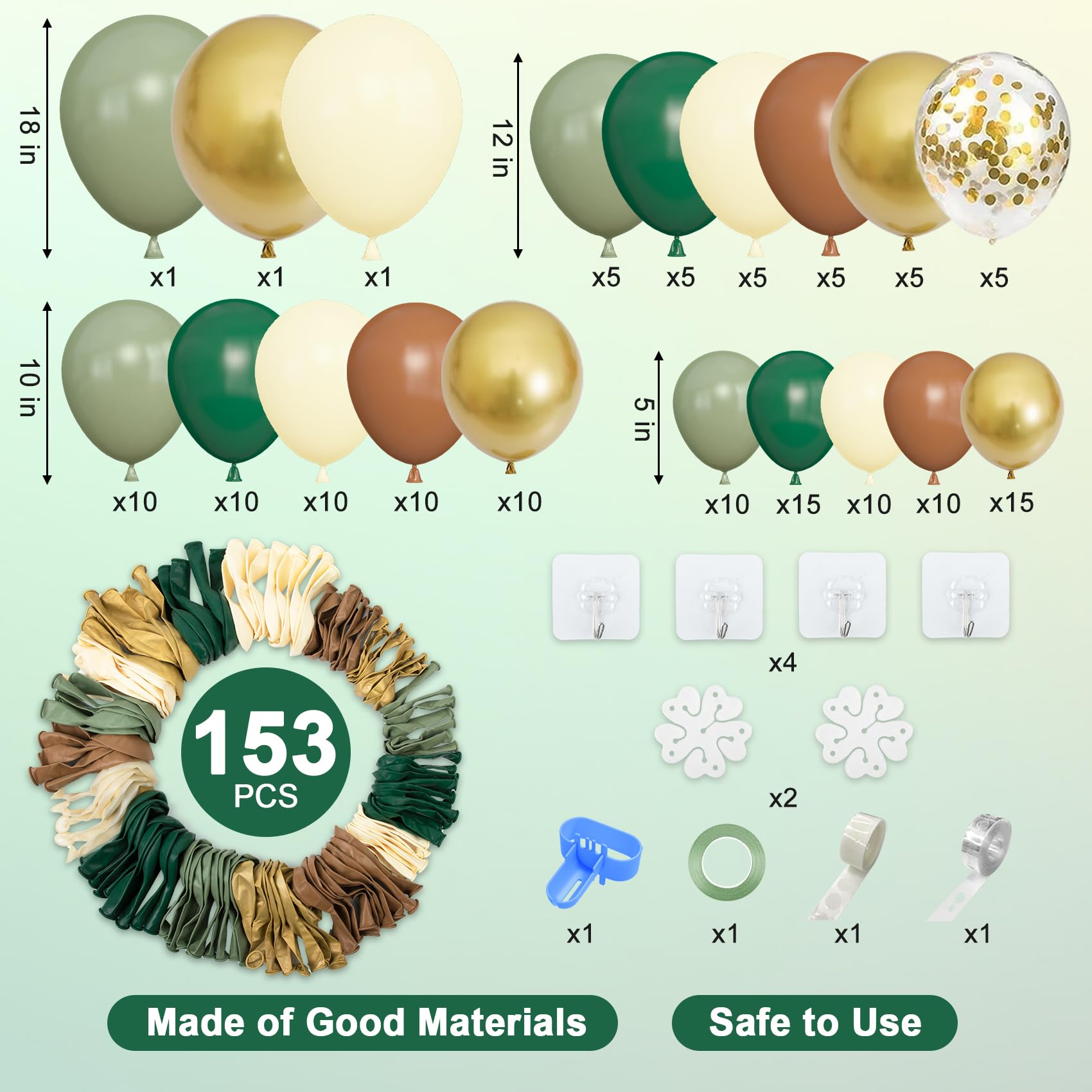 Amandir 12 inch confetti balloons add festive flair and color