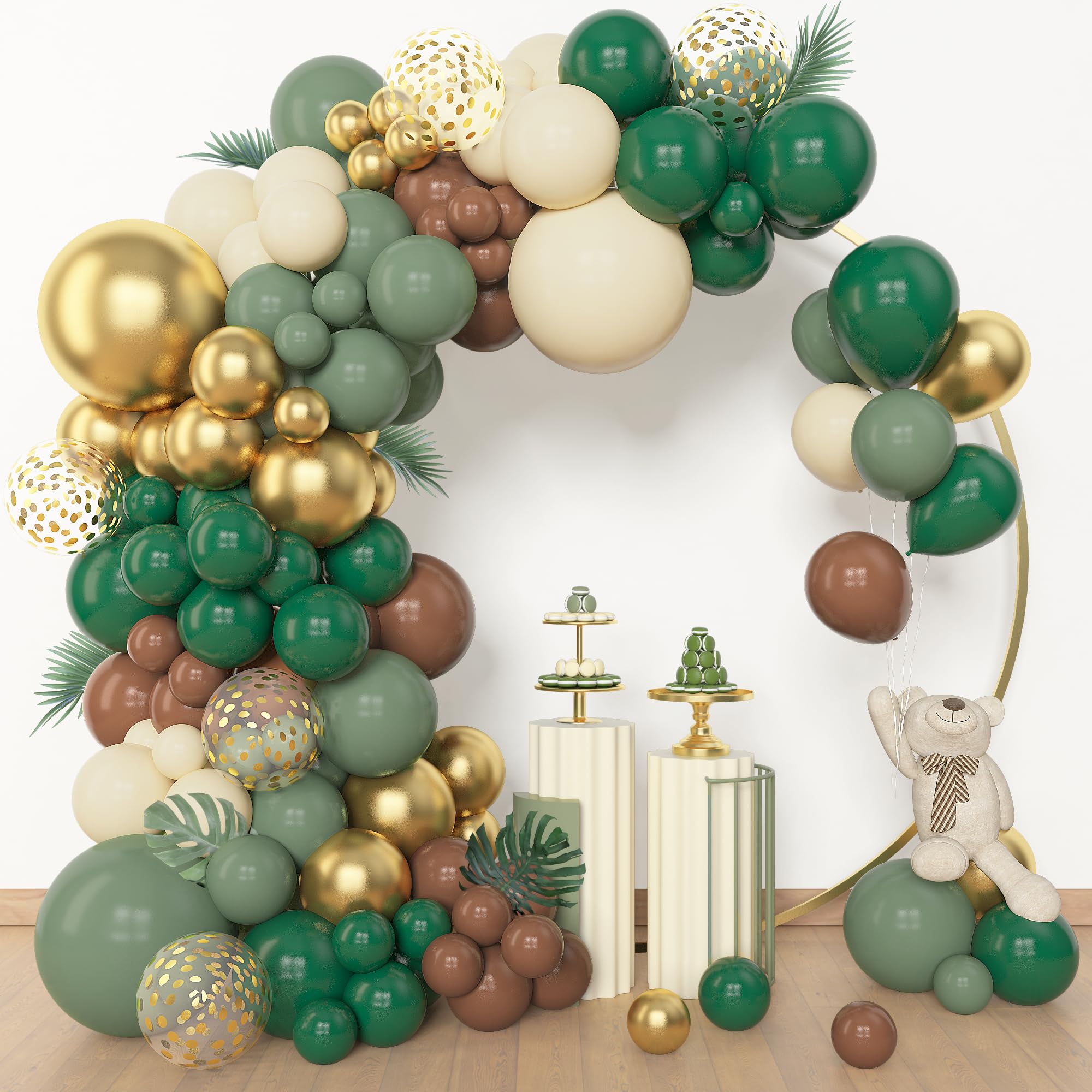 Amandir safari balloon arch kit with 18 inch balloons for bold decor