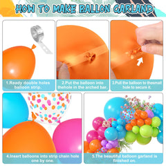 Amandir balloon arch kit includes 12in blue balloons for beachy vibes.