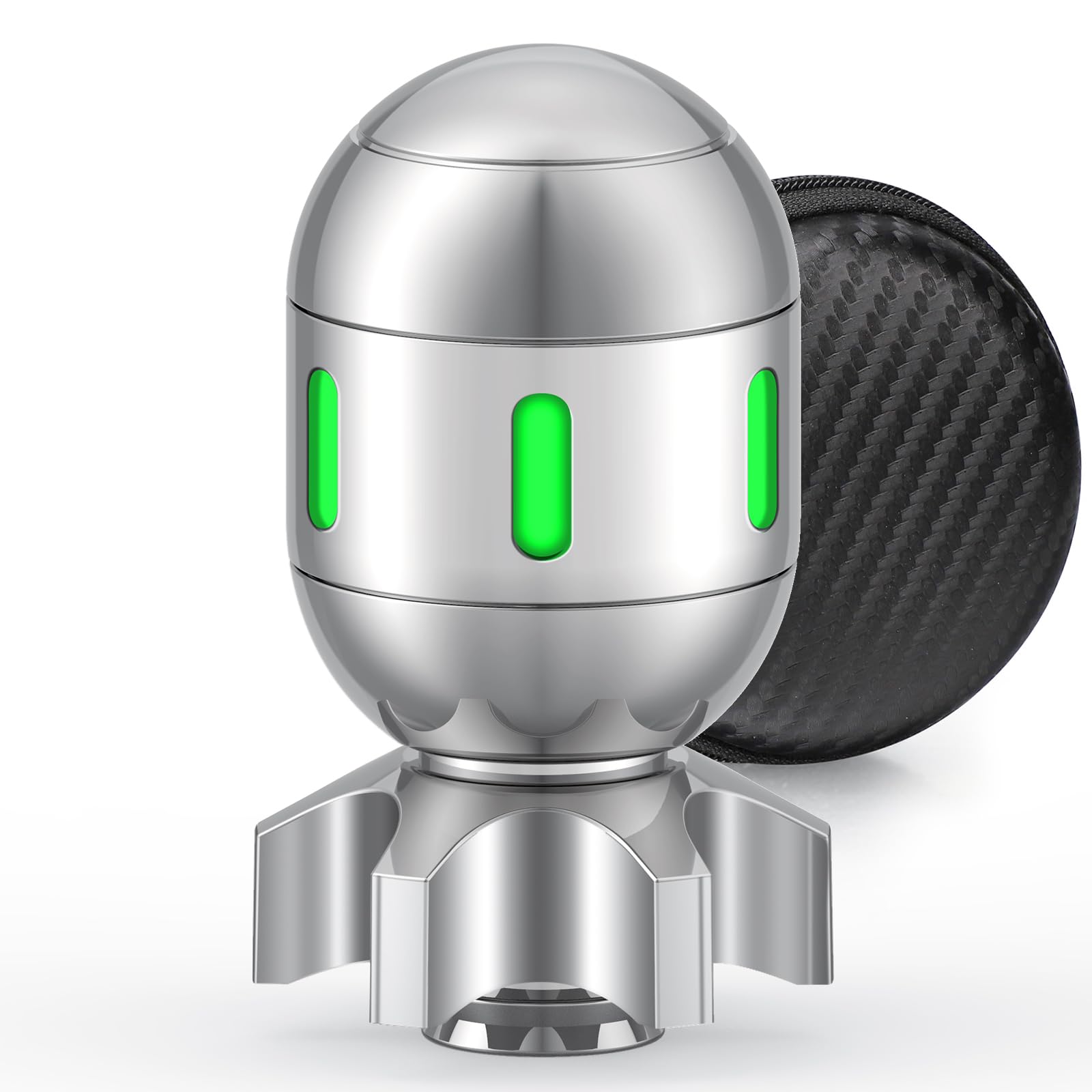 Amarlozn Atomic Bomb Spinner glow-in-the-dark finish enhances desk focus.