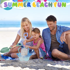 Amarlozn bright color kid-friendly shovel with smooth edges for safe play on sand.