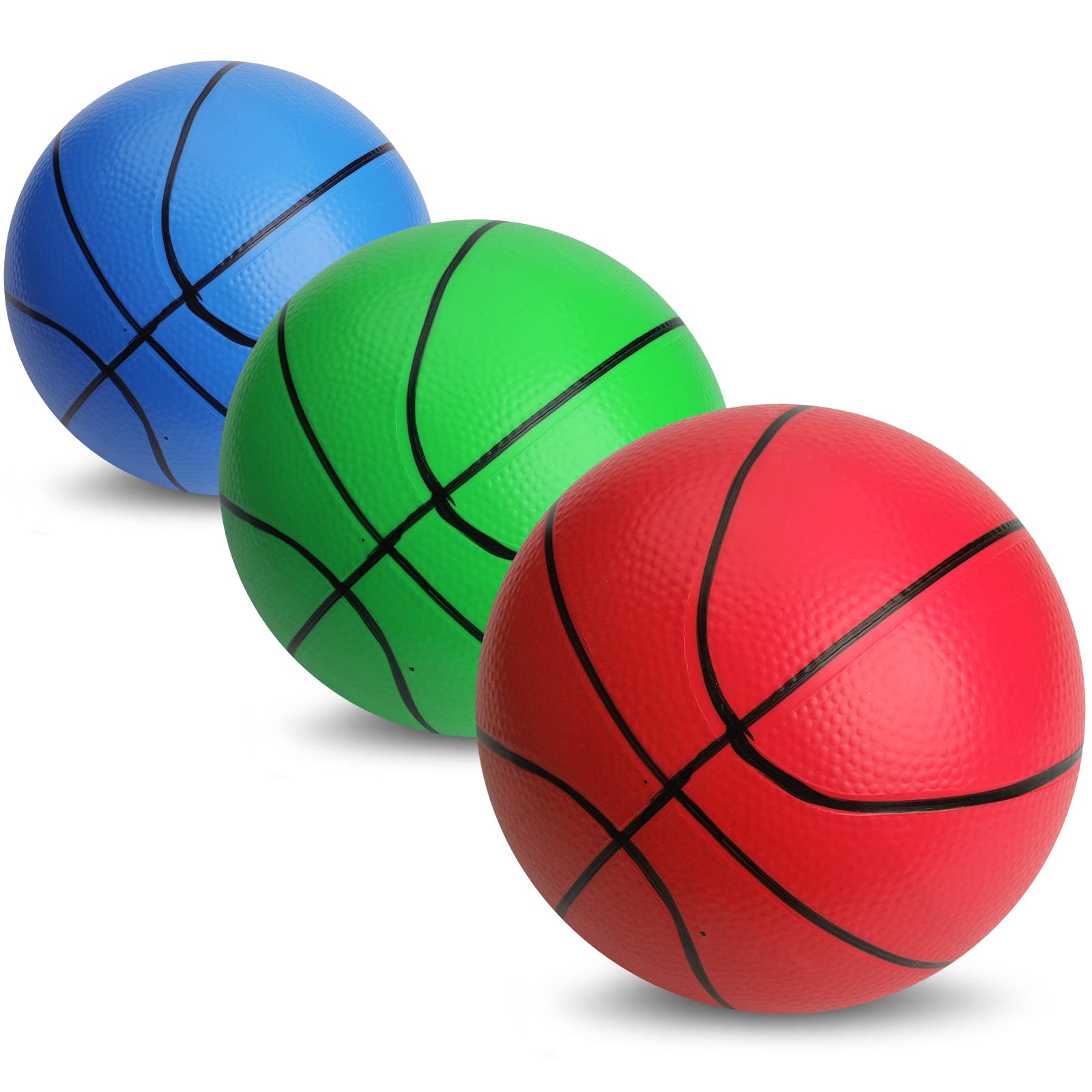 Amarlozn mini foam basketball 5in for over-door hoops, safe on walls.