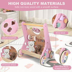 AmazingJoy rubberized-wheels glide quietly and protect floors during practice.