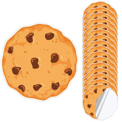 AmazingSpark cookie floor decal 16pc brown, durable and removable for flexible party decor.